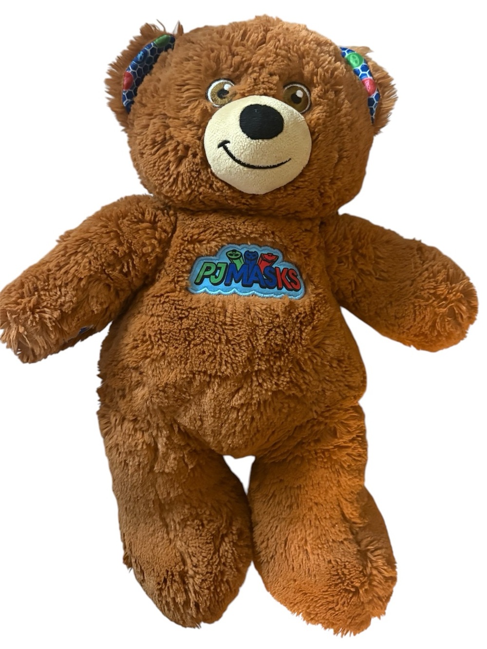 Build A Bear PJ Masks Plush Teddy Bear Brown 16” Catboy Owlette Gekko